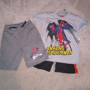Spiderman outfit and shorts